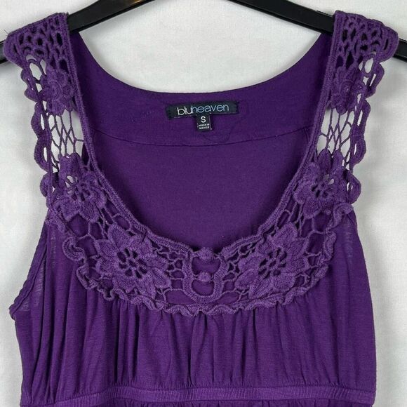 Bluheaven Purple Lace Tank Sundress Small - Picture 3 of 12